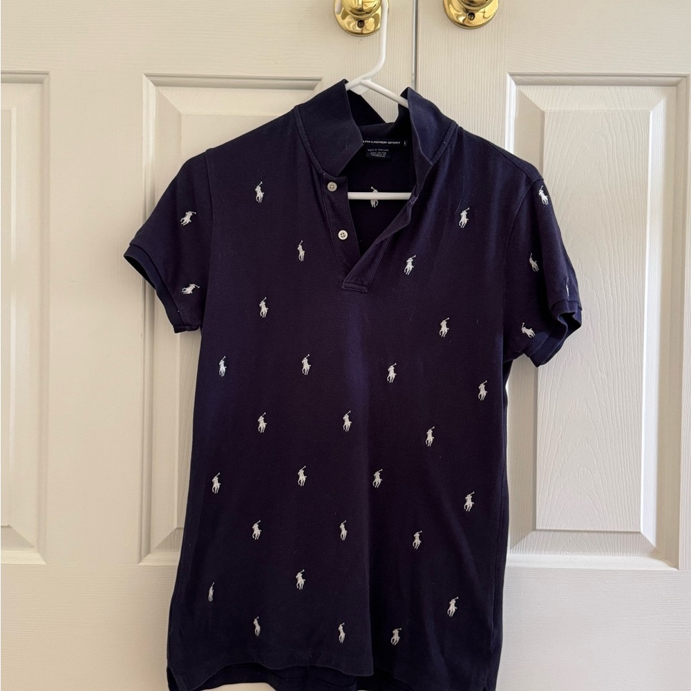 Ralph Lauren Sport Navy Polo Shirt Womens large